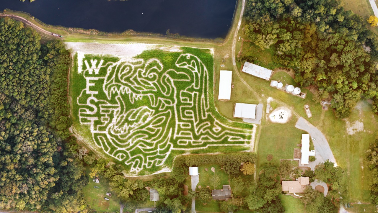 2023 Corn Maze Aerial Shot